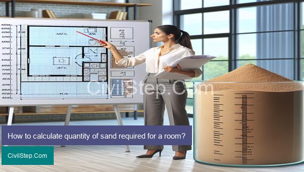 How to calculate quantity of sand required for a room?