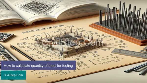 How to calculate quantity of steel for footing