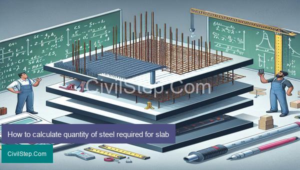 How to calculate quantity of steel required for slab