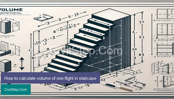 How to calculate volume of one flight in staircase
