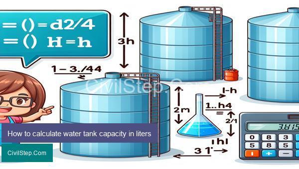 How to calculate water tank capacity in liters