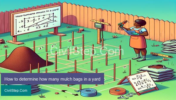 How to determine how many mulch bags in a yard
