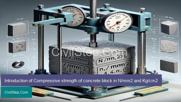 Introduction of Compressive strength of concrete block in N/mm2 and Kg/cm2