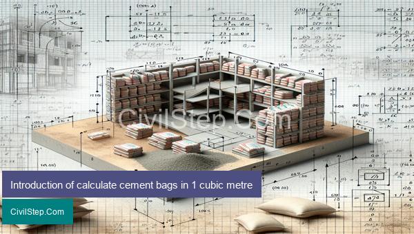 Introduction of calculate cement bags in 1 cubic metre