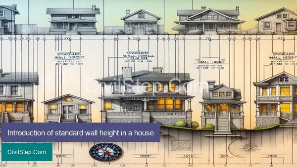 Introduction of standard wall height in a house