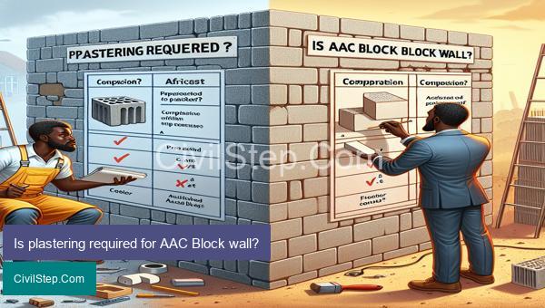 Is plastering required for AAC Block wall?