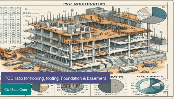 PCC ratio for flooring, footing, Foundation & basement