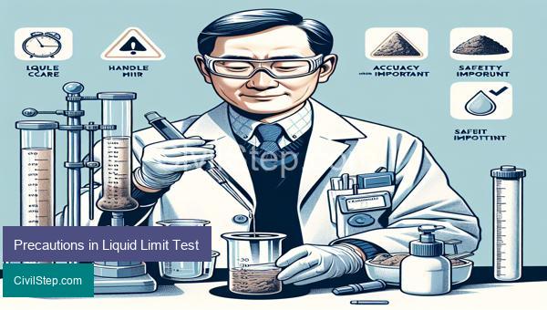 Precautions in Liquid Limit Test