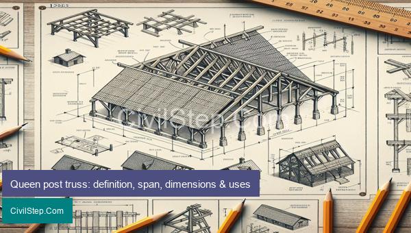 Queen post truss: definition, span, dimensions & uses