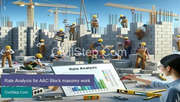 Rate Analysis for AAC Block masonry work