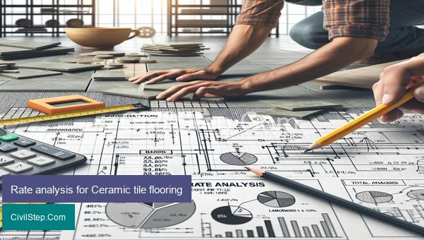 Rate analysis for Ceramic tile flooring