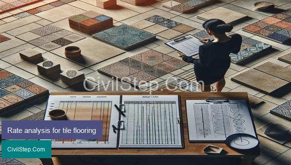 Rate analysis for tile flooring