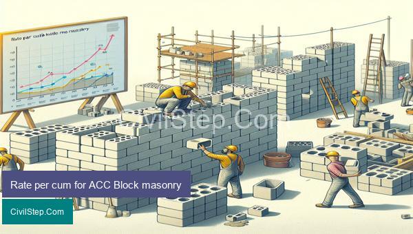 Rate per cum for ACC Block masonry