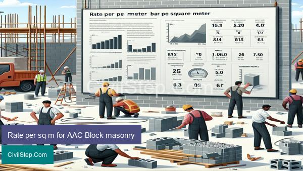 Rate per sq m for AAC Block masonry