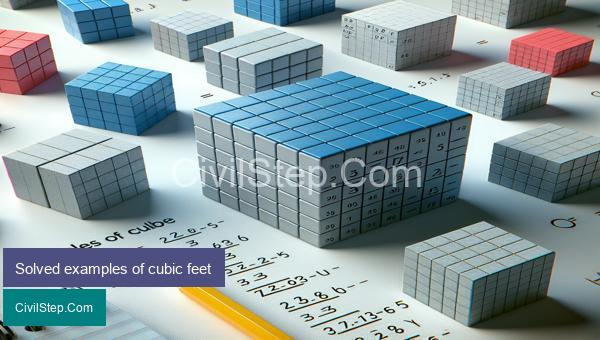 Solved examples of cubic feet