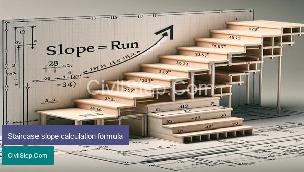 Staircase slope calculation formula