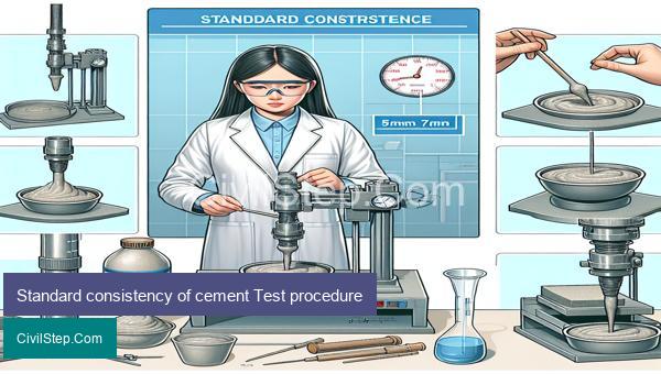 Standard consistency of cement Test procedure