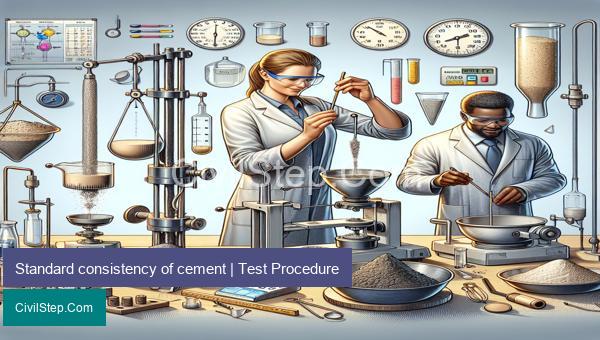 Standard consistency of cement | Test Procedure