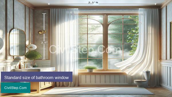 Standard size of bathroom window