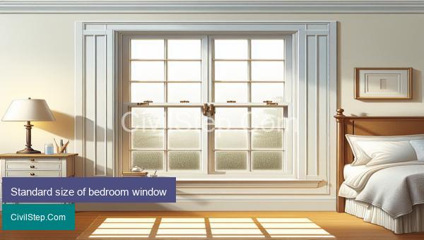 Standard size of bedroom window