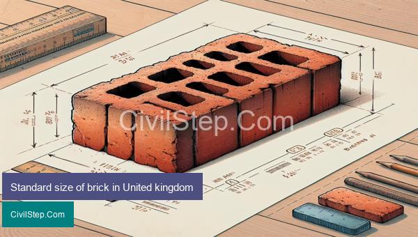Standard size of brick in United kingdom