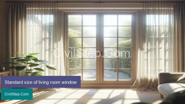 Standard size of living room window