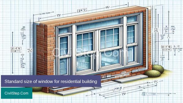 Standard size of window for residential building