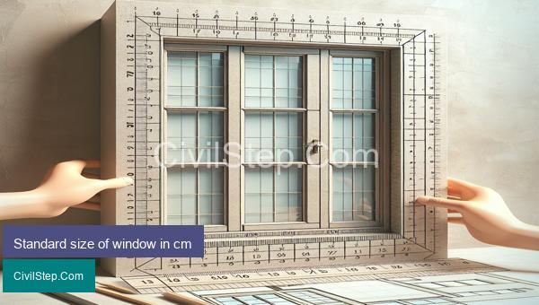 Standard size of window in cm
