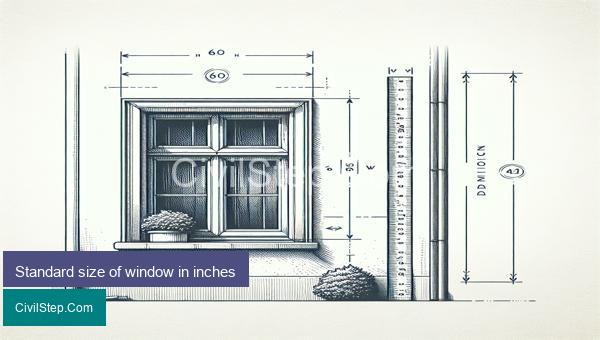 Standard size of window in inches