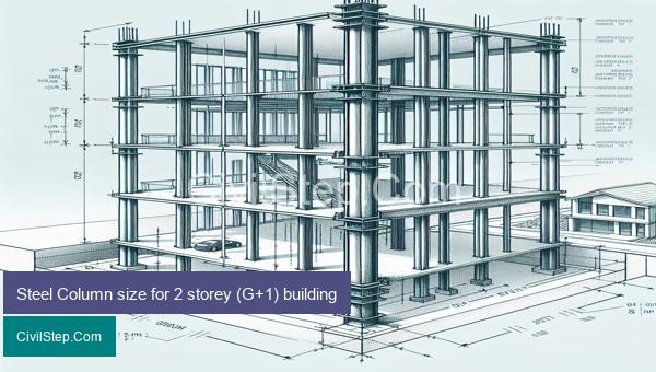 Steel Column size for 2 storey (G+1) building