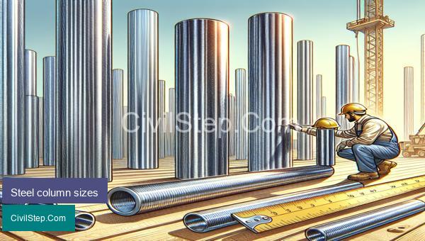 Steel column sizes