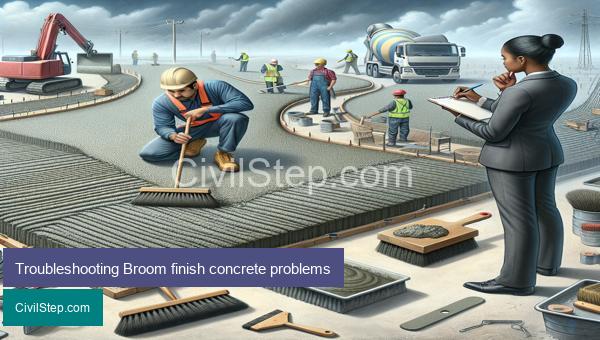 Troubleshooting Broom finish concrete problems