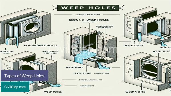 Types of Weep Holes