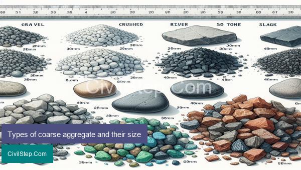 Types of coarse aggregate and their size
