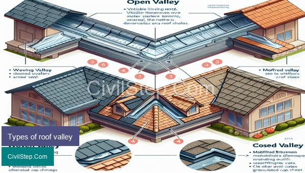 Types of roof valley