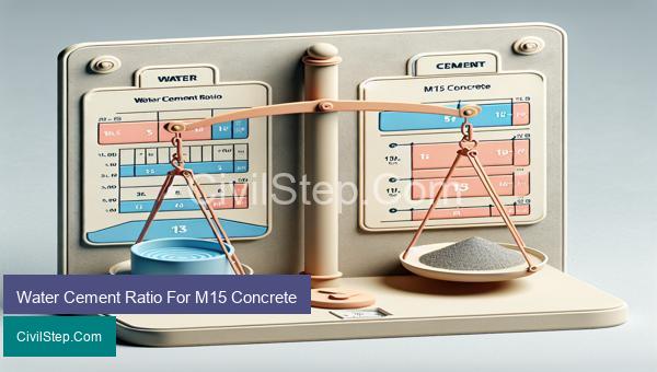 Water Cement Ratio For M15 Concrete