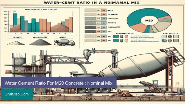 Water Cement Ratio For M20 Concrete : Nominal Mix