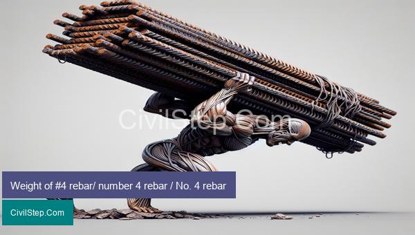 Weight of #4 rebar/ number 4 rebar / No. 4 rebar
