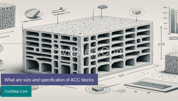 What are size and specification of ACC blocks