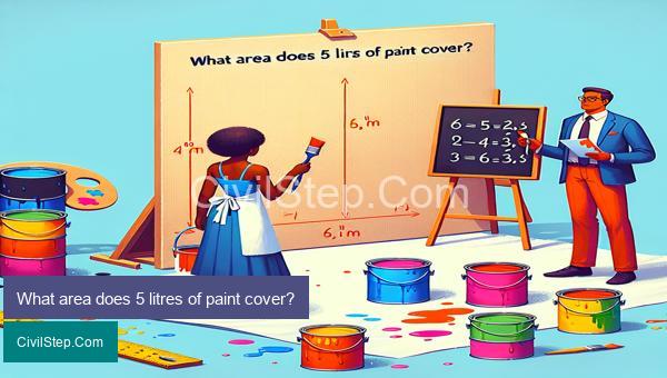 What area does 5 litres of paint cover?