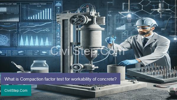 What is Compaction factor test for workability of concrete?