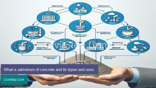What is admixture of concrete and its types and uses.