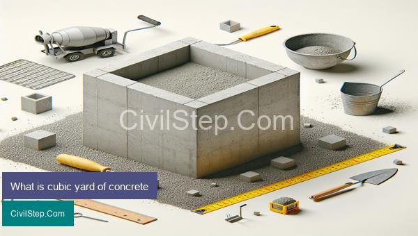 What is cubic yard of concrete