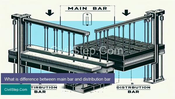 What is difference between main bar and distribution bar