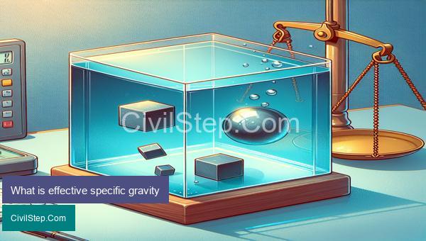 What is effective specific gravity