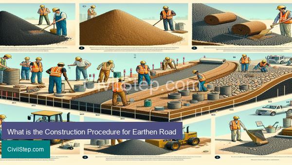 What is the Construction Procedure for Earthen Road