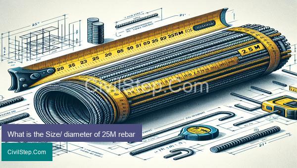 What is the Size/ diameter of 25M rebar