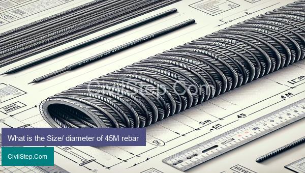 What is the Size/ diameter of 45M rebar