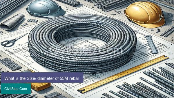What is the Size/ diameter of 55M rebar