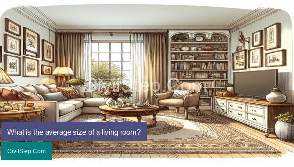 What is the average size of a living room?